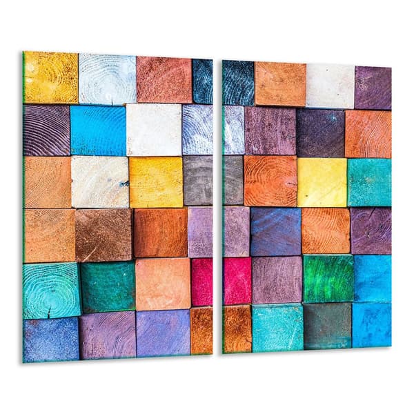 GLAS SKÆREBRÆT 2x 30x52 MOSAIK