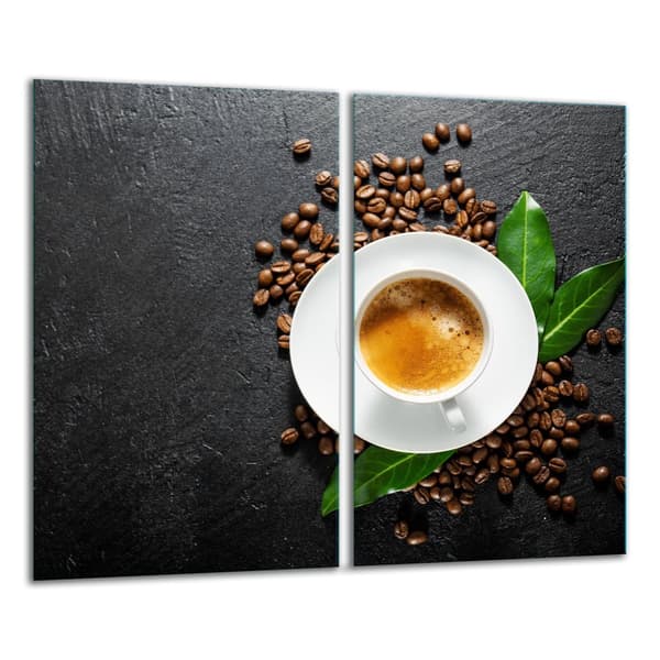 GLAS SKÆREBRÆT 2x 30x52 KAFFE