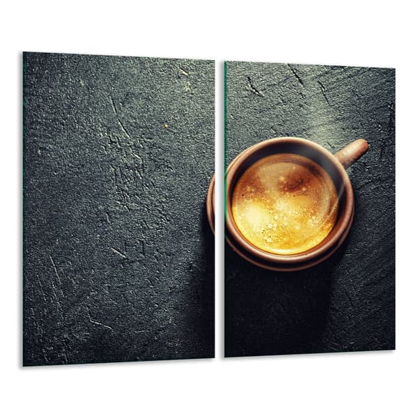GLAS SKÆREBRÆT 2x 30x52 KAFFE