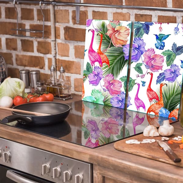 GLASSKÆREBRÆT 2x 30x52 FLAMINGOER