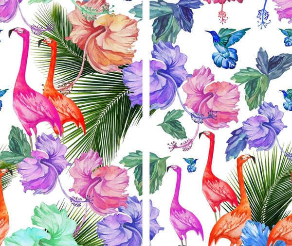 GLASSKÆREBRÆT 2x 30x52 FLAMINGOER
