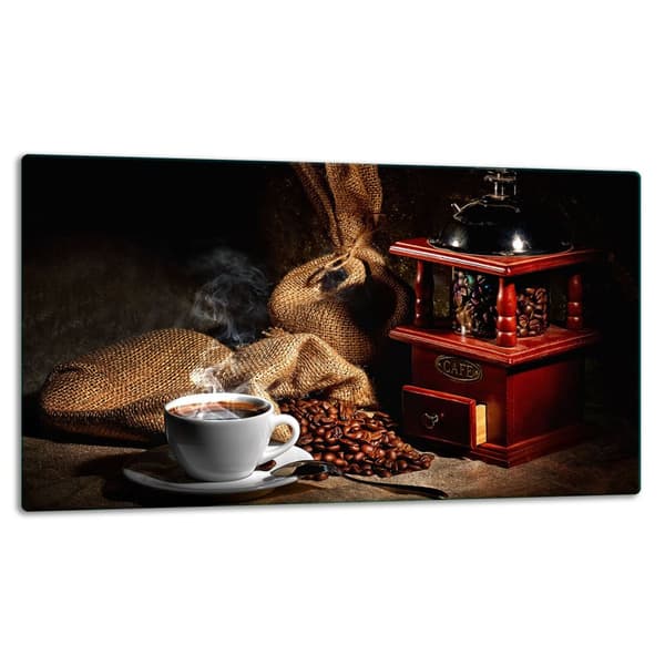 SKÄRBRÄDA I GLASPLATTA 52x30 KAFFE
