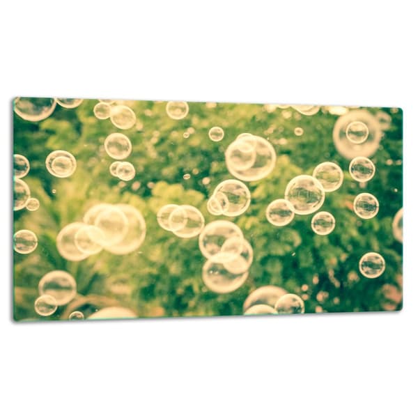 SKÄRBRÄDA I GLAS 52x30 BUBBLOR