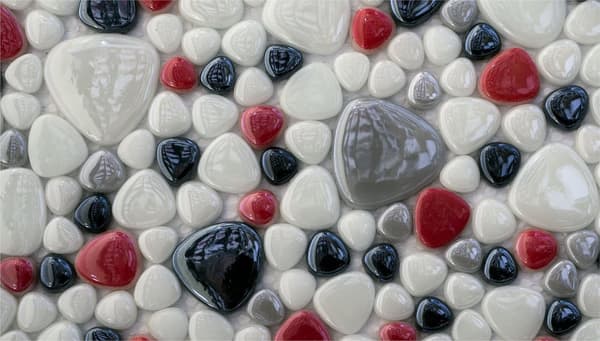 SKÄRBRÄDA I GLASPLATTA 52x30 MOSAIK