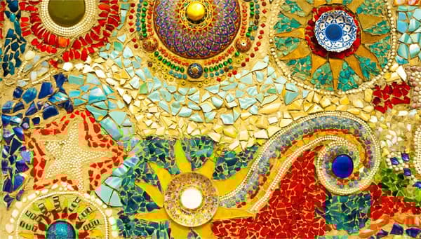 SKÆREBRÆT I GLAS 52x30 MOSAIK