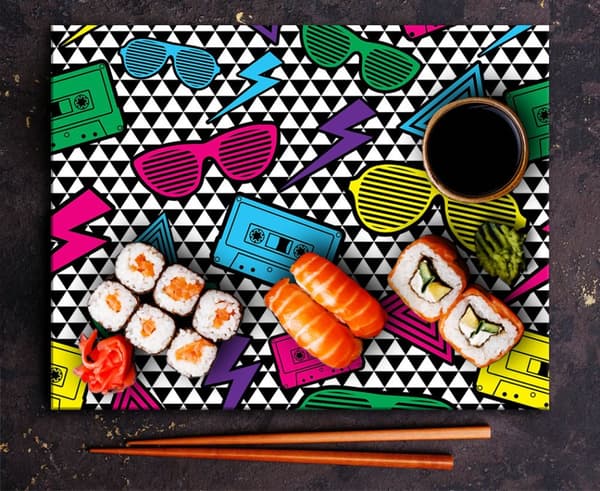 SKÄRBRÄDA I GLAS 52x40 POP ART