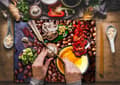 Miniatyrbillede 3 af 11: SKÆREBRÆT I GLAS 52x40 KAFFE