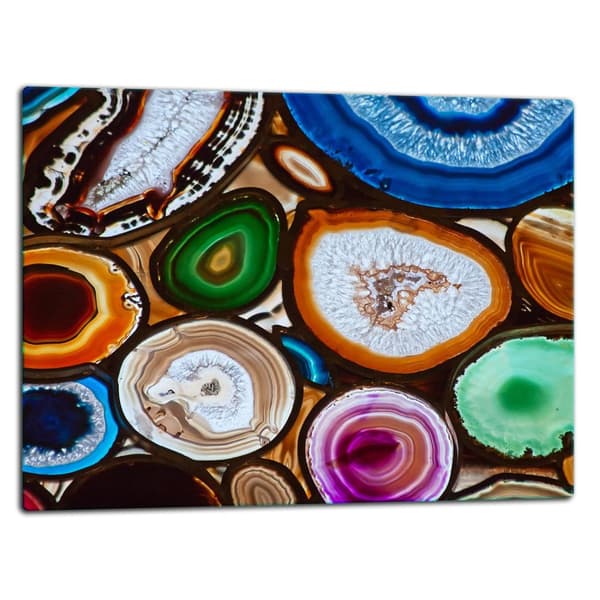 SKÆREBRÆT MED GLAS 52X40 FARVER