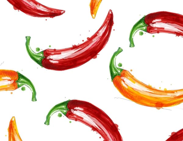 SKÄRBRÄDA I GLAS 52x40 PAPRIKA
