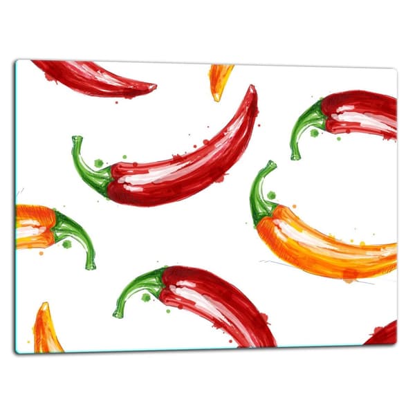 SKÄRBRÄDA I GLAS 52x40 PAPRIKA