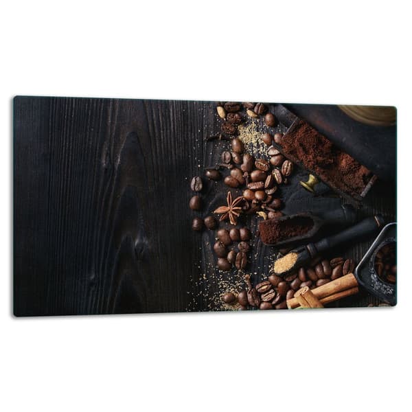 SKÄRBRÄDA I GLASPLATTA 52x30 KAFFE