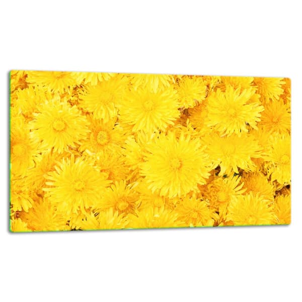 SKÆREBRÆT I GLAS 52x30 BLOMSTER