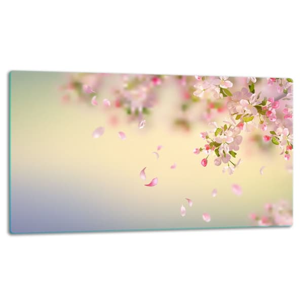 SKÄRBRÄDA I GLAS 52x30 BLOMMOR