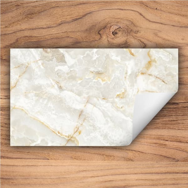 VINYLSPISÖVERDRAG? BÄNKSKIVA 90x52 Offwhite Marmor