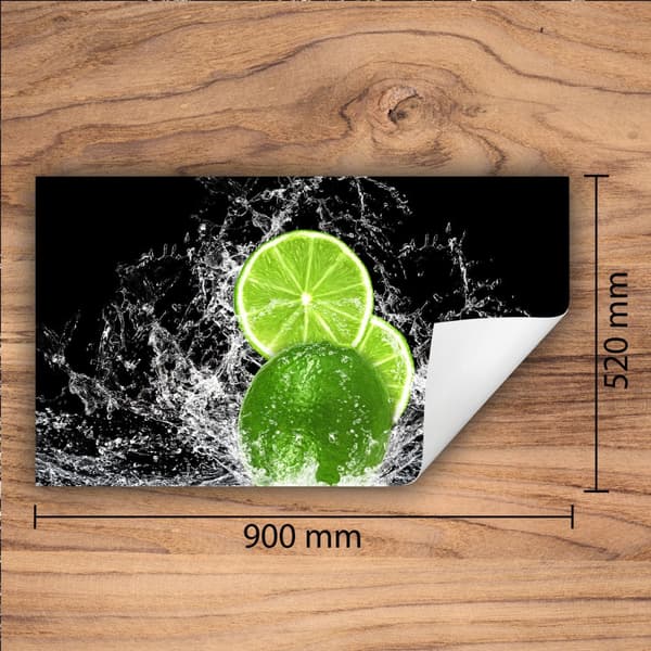 VINYYLILIESEN SUOJA? PÖYTÄLASTE 90x52 Musta lime