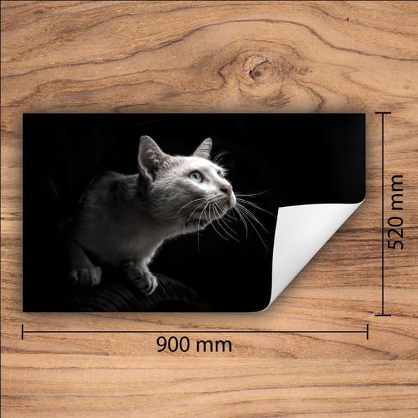 VINYLSPISÖVERDRAG? BORDSKIVA 90x52 Svart katt
