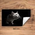 Miniatyrbild 3 av 7: VINYLSPISÖVERDRAG? BORDSKIVA 90x52 Svart katt