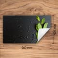 Miniatyrbillede 3 af 7: VINYL KOMFURBEDRÆKNING? BORDPLADE 90x52 Sort mintgrøn