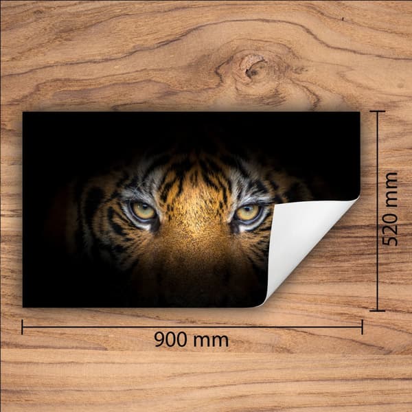 VINYLSPISÖVERDRAG? BORDSKIVA 90x52 Svart tiger