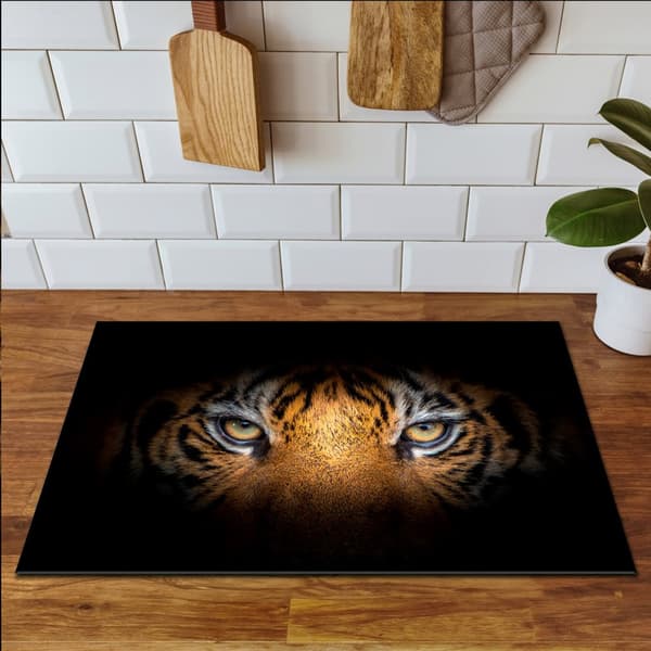 VINYLSPISÖVERDRAG? BORDSKIVA 90x52 Svart tiger