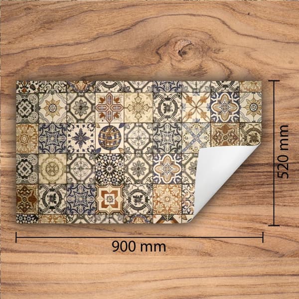 VINYYLILIESEN SUOJA? PÖYTÄLAATIKKO 90x52 Ruskea Mosaic