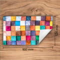Miniatyrbillede 3 af 7: VINYL KOMFURBEDRÆKNING? BORDPLADE 90x52 Mosaik Træ