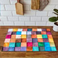 Miniatyrbillede 5 af 7: VINYL KOMFURBEDRÆKNING? BORDPLADE 90x52 Mosaik Træ
