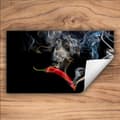 Miniatyrbillede 2 af 7: VINYL KOMFURBEDRÆKNING? BORDPLADE 90x52 Sort chili