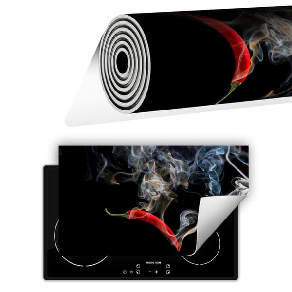 VINYL KOMFURBEDRÆKNING? BORDPLADE 90x52 Sort chili