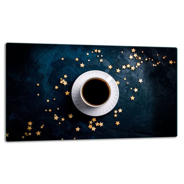 SKÆREBRÆT I GLAS 52x30 KAFFE