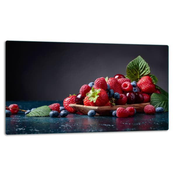 SKÄRBRÄDA I GLAS 52x30 FRUKT