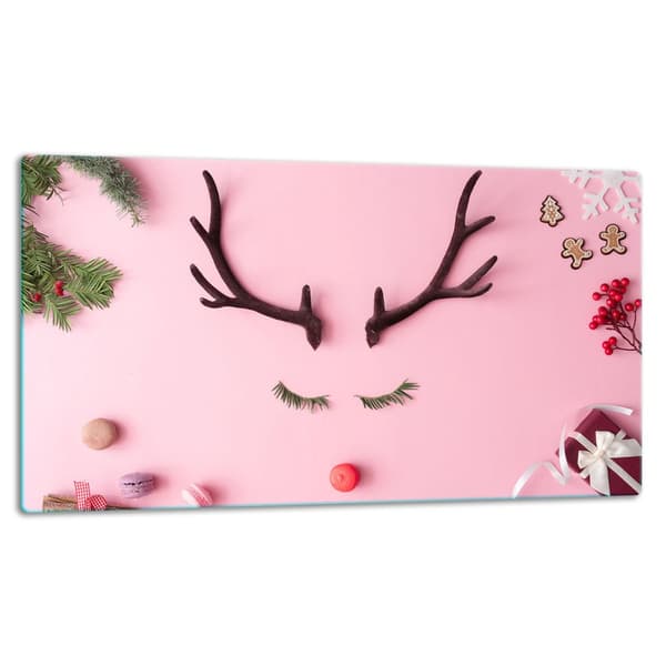 SKÆREBRÆT I GLAS 52x30 DEER