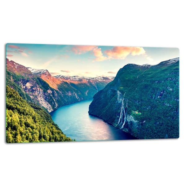 SKÄRBRÄDA I GLASPLATTA 52x30 LANDSKAP