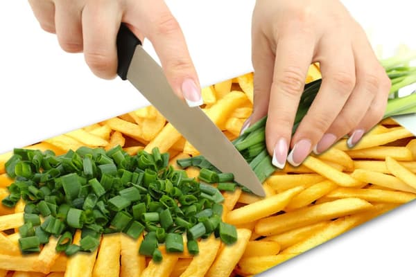 SKÆREBRÆT I GLAS 52x30 POMMES FRITES
