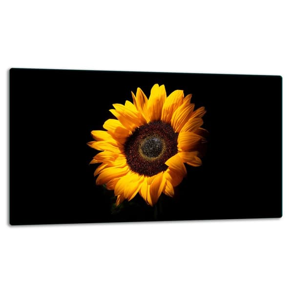 SKÆREBRÆT I GLAS 52x30 BLOMST