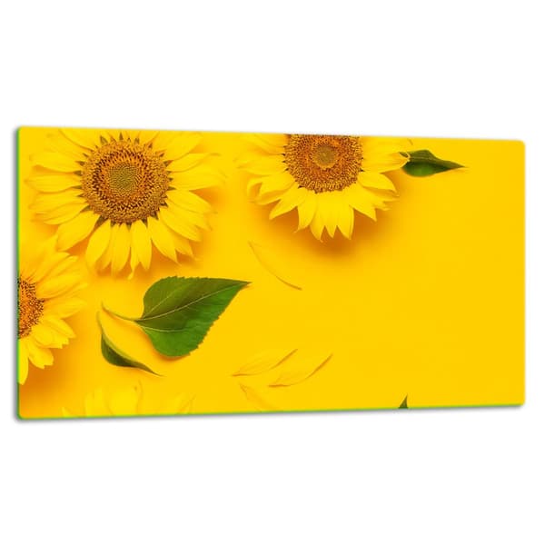 SKÄRBRÄDA I GLAS 52x30 BLOMMOR