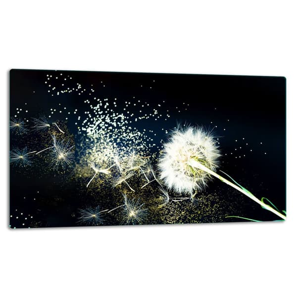 SKÆREBRÆT I GLAS 52x30 BLOMST