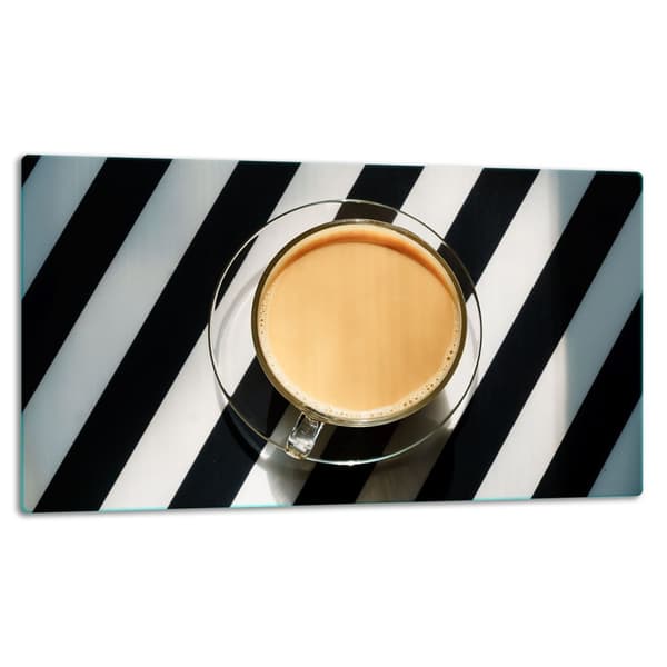 SKÆREBRÆT I GLAS 52x30 KAFFE