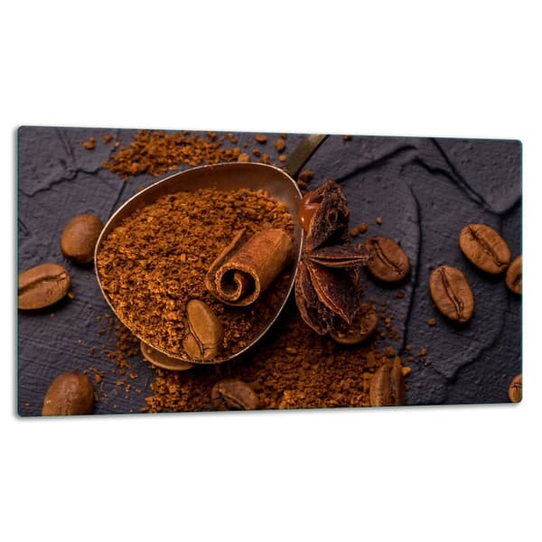 SKÆREBRÆT I GLAS 52x30 KAFFE