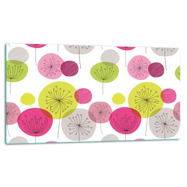 SKÄRBRÄDA I GLAS 52x30 BLOMMOR