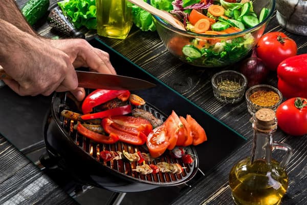 SKÆREBRÆT I GLAS 52x40 GRILL