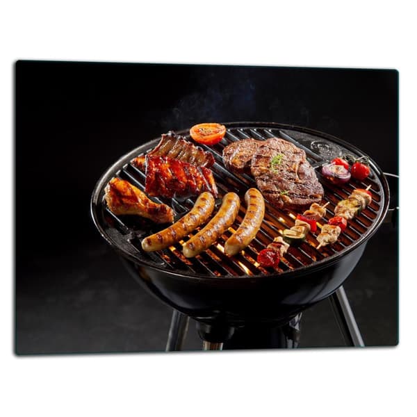 SKÆREBRÆT I GLAS 52x40 GRILL