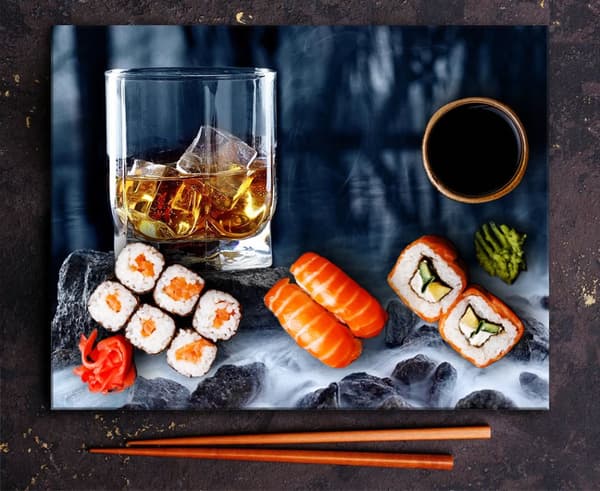 SKÄRBRÄDA I GLAS 52x40 WHISKY