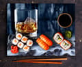 Miniatyrbild 6 av 11: SKÄRBRÄDA I GLAS 52x40 WHISKY