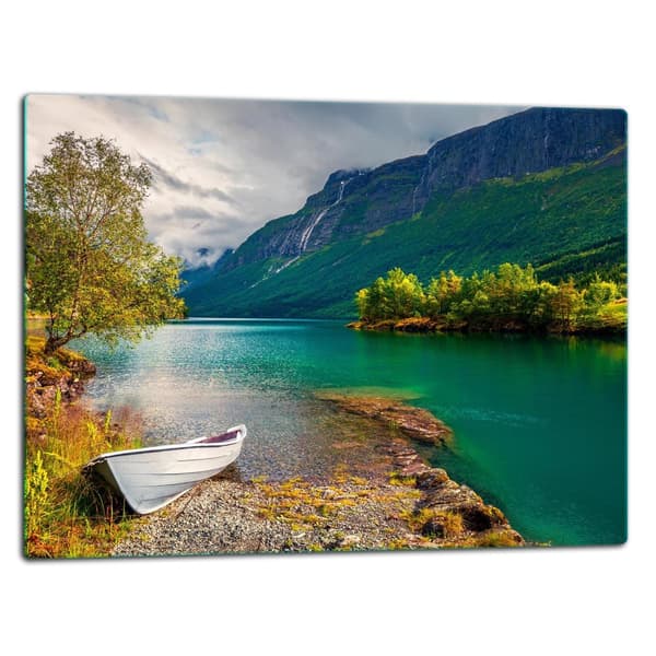 SKÄRBRÄDA I GLASPLATTA 52x40 LANDSKAP