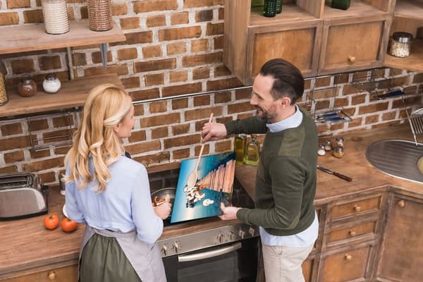 GLAS SKÆREBRÆT 52x40 LANDSKAB