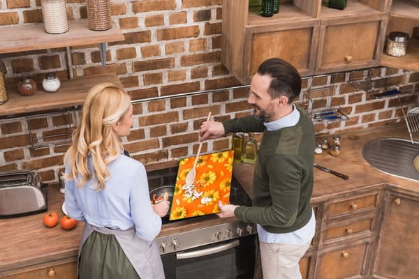 SKÄRBRÄDA I GLAS 52x40 BLOMMOR