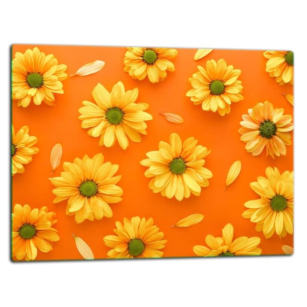 SKÄRBRÄDA I GLAS 52x40 BLOMMOR