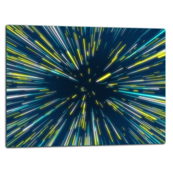 SKÆREBRÆT I GLAS 52x40 STJERNER