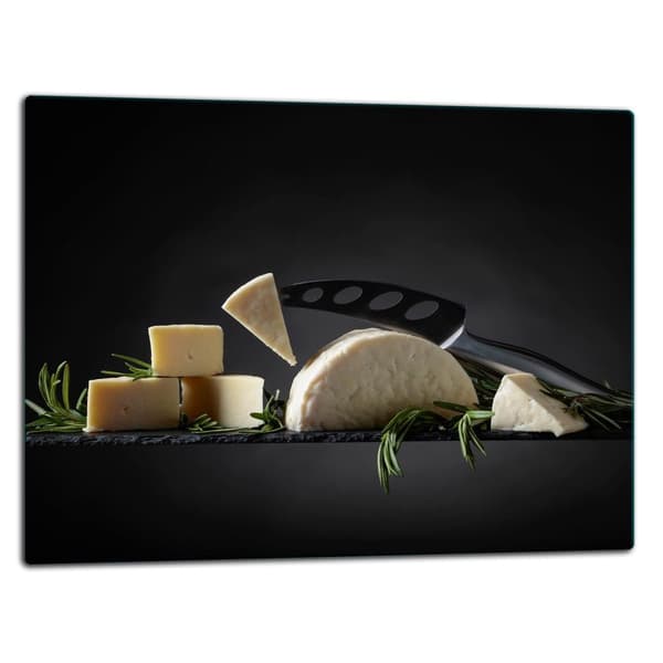 SKÄRBRÄDA I GLAS 52x40 SVART KÖK
